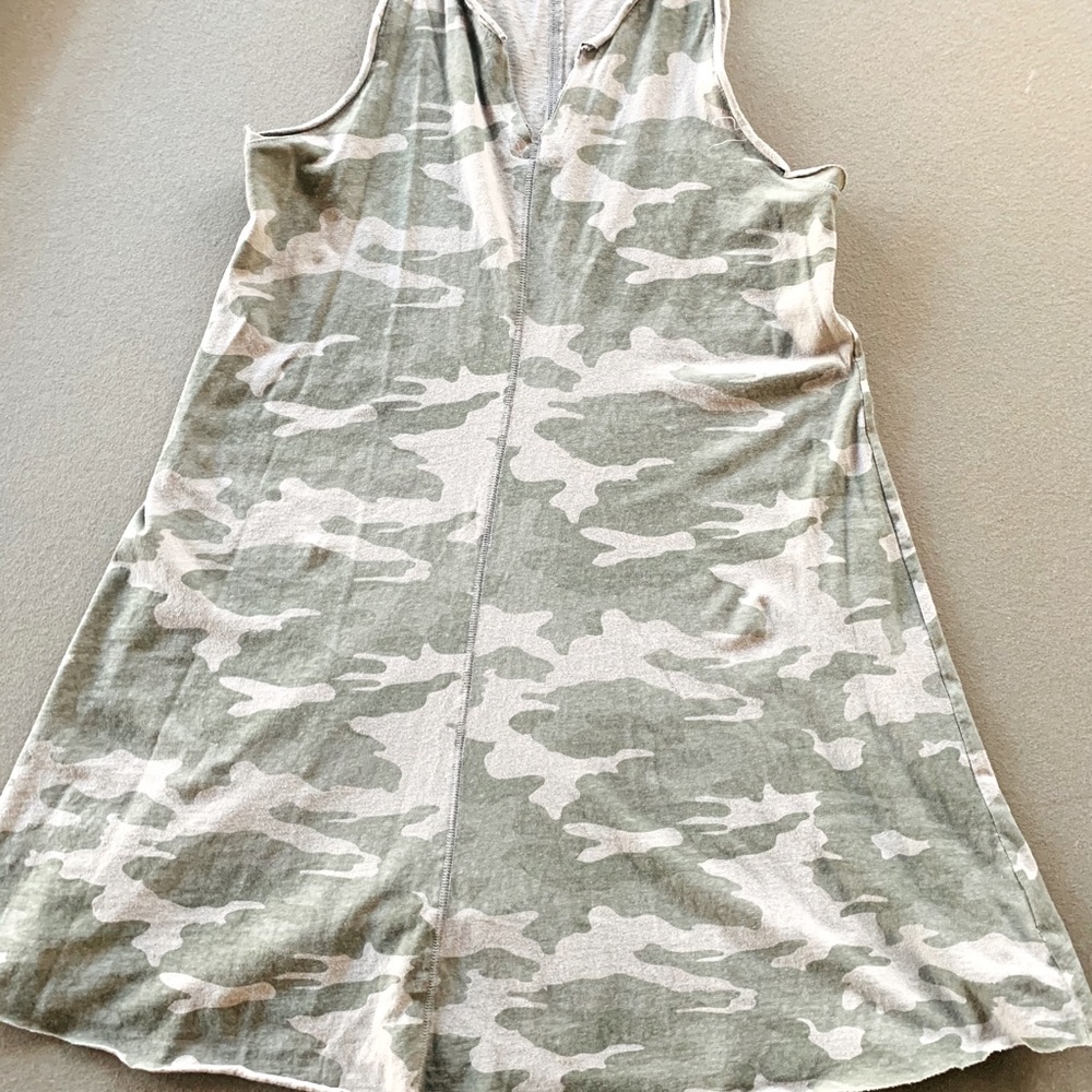 Camo t-shirt flared dress